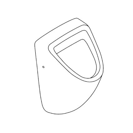 GROHE 39438000 - Pissuaar BAU CERAMIC 337 × 355 × 552 mm keraamika/valge