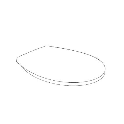 GROHE 39493000 - WC-istme kaas BAU CERAMIC durovalge