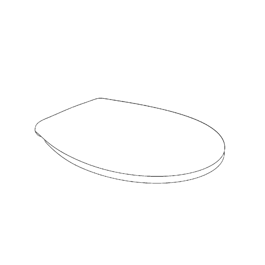 GROHE 39493000 - WC-istme kaas BAU CERAMIC durovalge