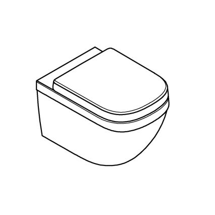 GROHE 39554000 - Seinale kinnitatav WC EURO CERAMIC 540 × 374 mm keraamika/valge