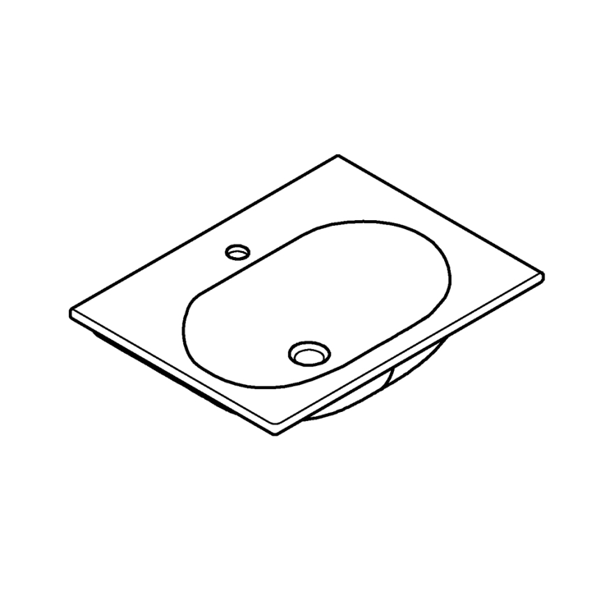 GROHE 3956800H - Valamu ESSENCE 600 × 460 mm keraamiline/valge