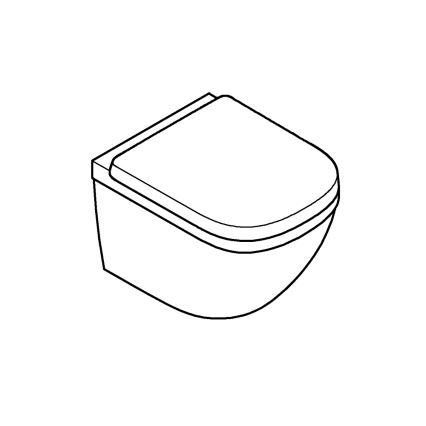 GROHE 39693000 - seinapealne kompaktne WC EURO CERAMIC Triple Vortex 53 l keraamika/valge