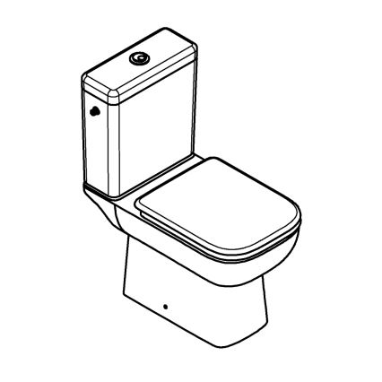 GROHE 39814000 - START EDGE WC-kombikomplekt, 825 × 557 × 384 mm, keraamika/durovalge