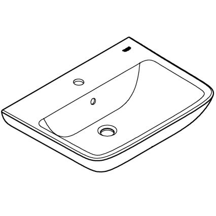 GROHE 39950000 - Valamu START EDGE 600 × 448 mm, keraamiline, valge