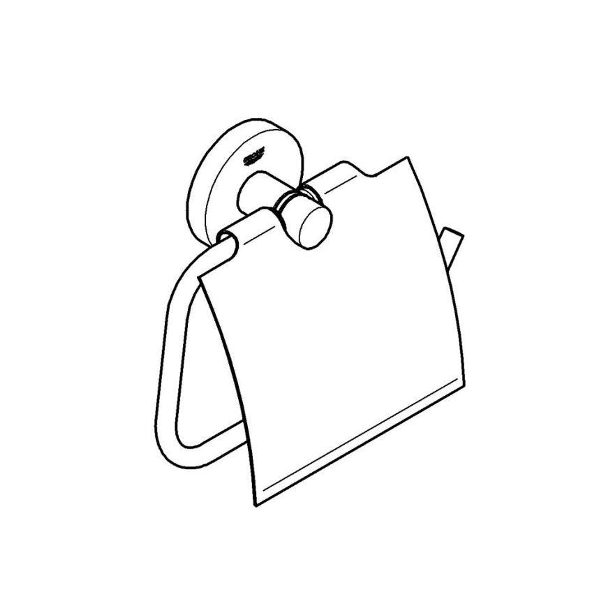 GROHE 40367001 - WC-paberi hoidik ESSENTIALS 167 x 119 mm läikiv kroom