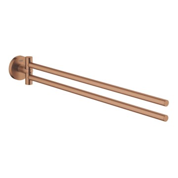 GROHE 40371DL1 - Rätikuhoidja ESSENTIALS 439 mm vaskviimistlusega