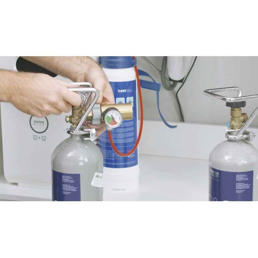 GROHE 40423000 - algkomplekt CO2-rõhuga gaasiballoon GROHE BLUE 2 kg