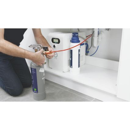 GROHE 40423000 - Algkomplekt: CO2-survesilinder GROHE BLUE 2 kg, roostevabast terasest