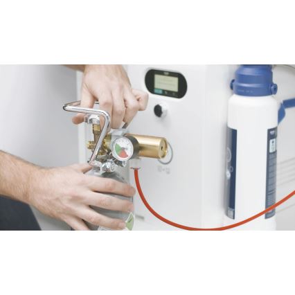 GROHE 40423000 - Algkomplekt: CO2-survesilinder GROHE BLUE 2 kg, roostevabast terasest