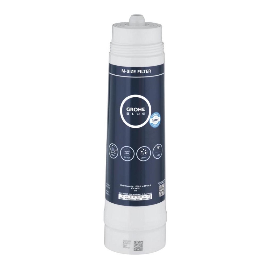GROHE 40430001 - GROHE BLUE filter 12,4” x 4,55” valge