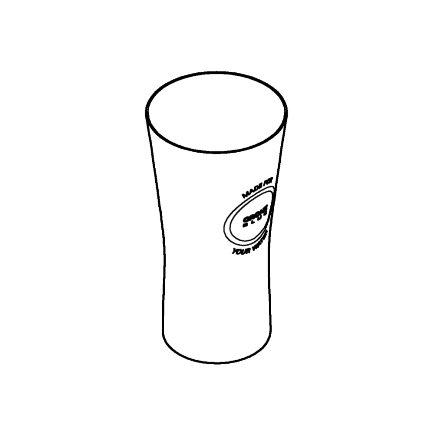 GROHE 40437000 - 6-osaline klaasikomplekt BLUE 250 ml, kristall/selge