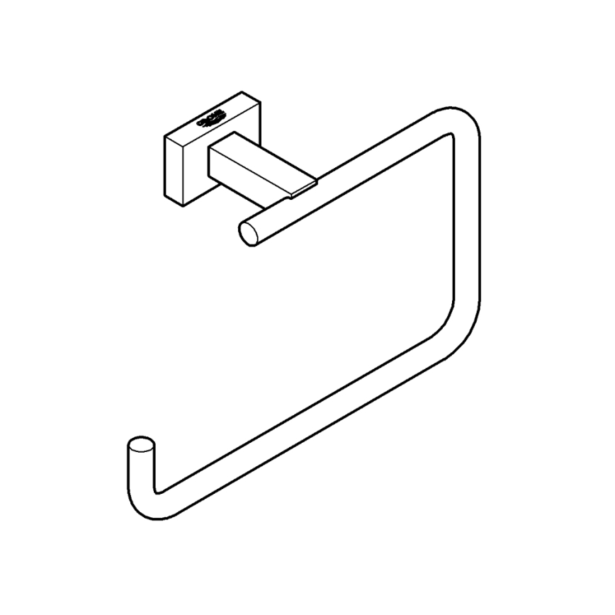 GROHE 40510001 - ESSENTIALS CUBE rätikuhoidja 188 mm läikiv kroom