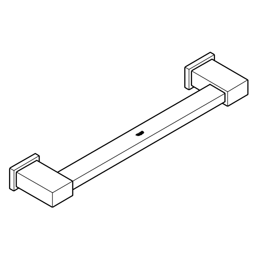 GROHE 40514001 - ESSENTIALS CUBE 392 mm rätikuhoidja, läikiv kroom