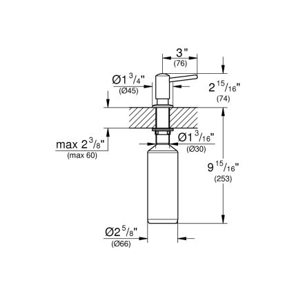 GROHE 40536000 - Seebidosaator CONTEMPORARY 400 ml läikiv kroom