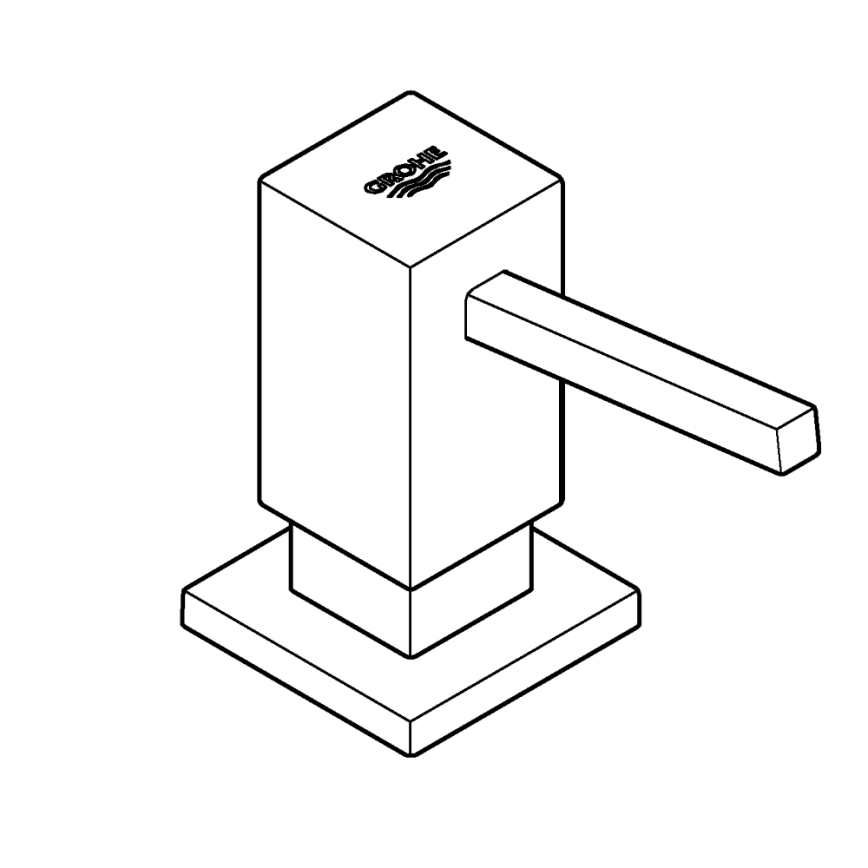 GROHE 40649000 - Seebidosaator CUBIC 500 ml poleeritud kroom