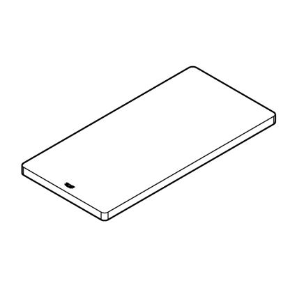 GROHE 40751HV0 - Puidust lõikelaud 490 × 240 × 19 mm