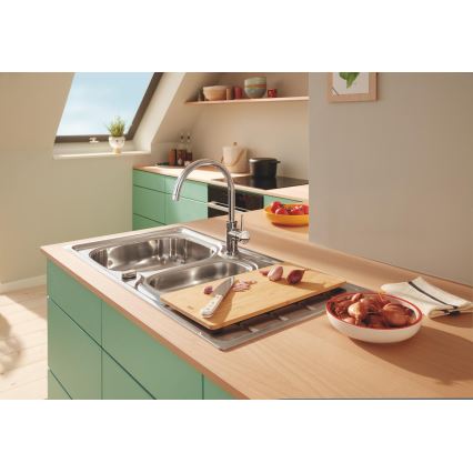 GROHE 40751HV0 - Puidust lõikelaud 490 × 240 × 19 mm