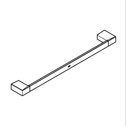 GROHE 40767000 - Rätikuhoidja SELECTION CUBE 500 mm läikiv kroom