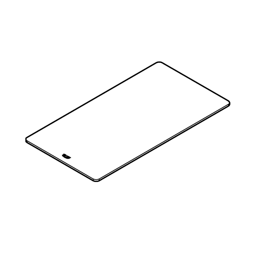 GROHE 40786L00 - klaasriiul 450 × 240 × 19 mm, valge