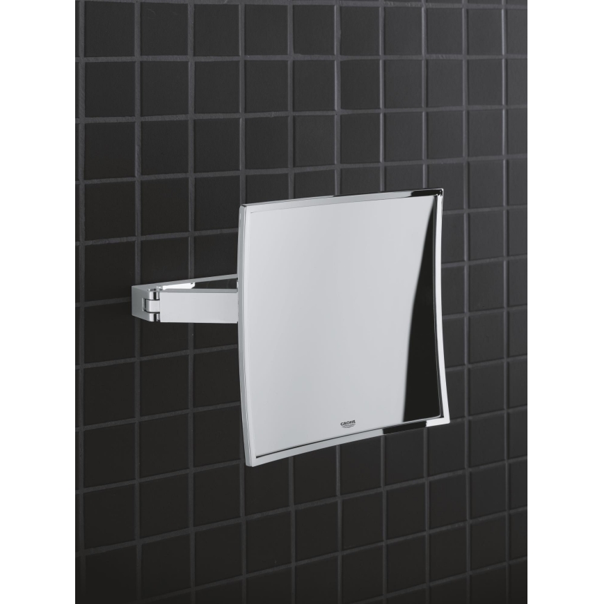 GROHE 40808000 - Meigipeegel SELECTION CUBE 22,3 × 22,3 cm läikiv kroom