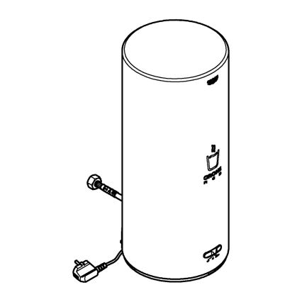 GROHE 40831001 - RED 7 l roostevabast terasest mahuti