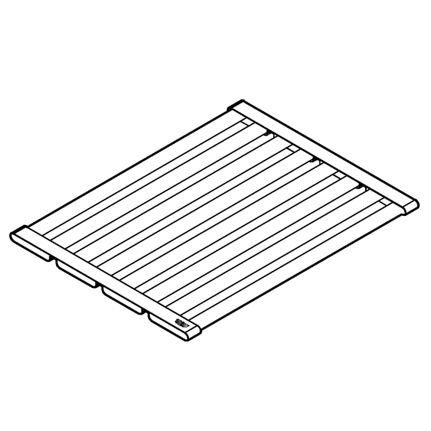 GROHE 40856SD0 - Tilgutusplaat 450 × 348 mm, harjatud roostevabast terasest