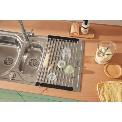 GROHE 40856SD0 - Tilgutusplaat 450 × 348 mm, harjatud roostevabast terasest