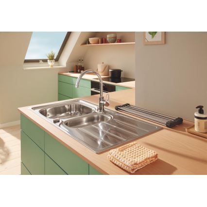 GROHE 40856SD0 - Tilgutusplaat 450 × 348 mm, harjatud roostevabast terasest