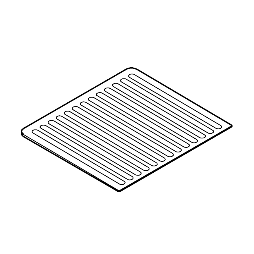 GROHE 40871K00 - keraamiline tilkumisplaat 450 x 400 mm, must