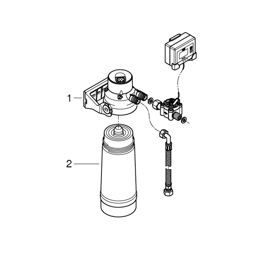 GROHE 40876000 - ULTRASAFE algkomplekt läikiv kroom