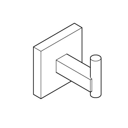 GROHE 409612430 - START CUBE konks 5,4 × 5,4 × 6 cm must