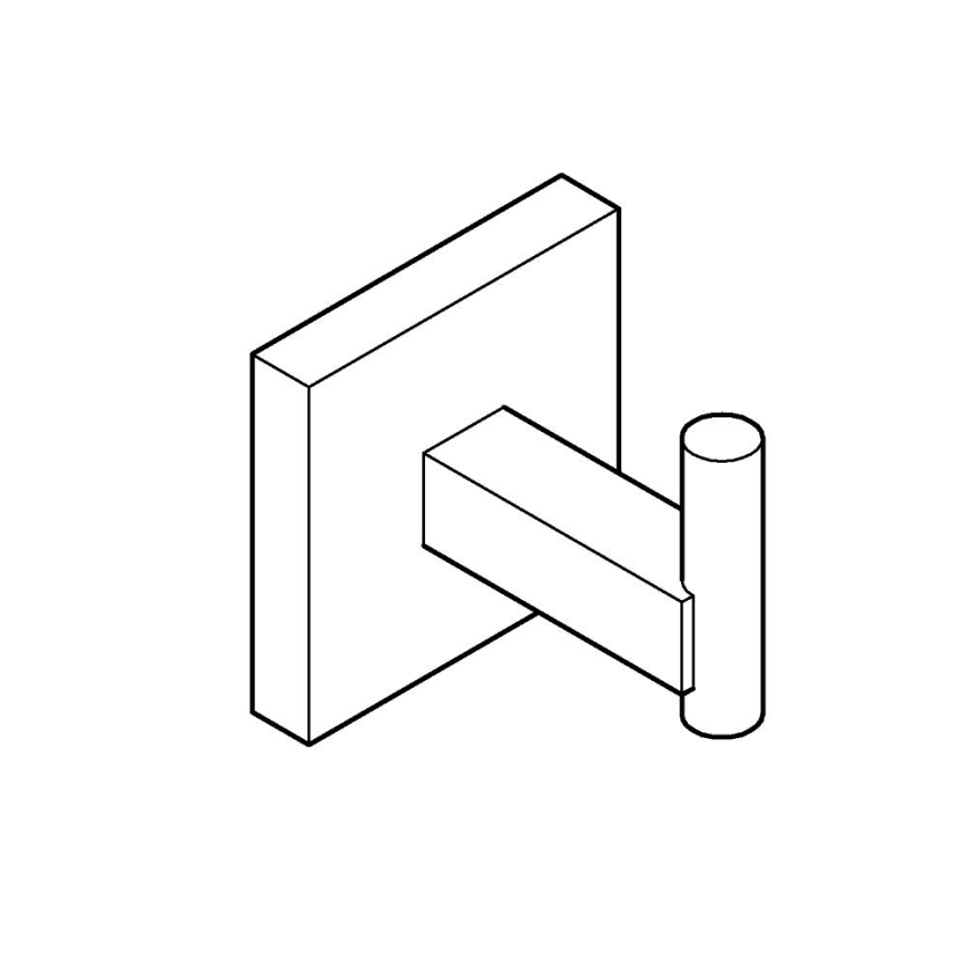 GROHE 409612430 - START CUBE konks 5,4 × 5,4 × 6 cm must