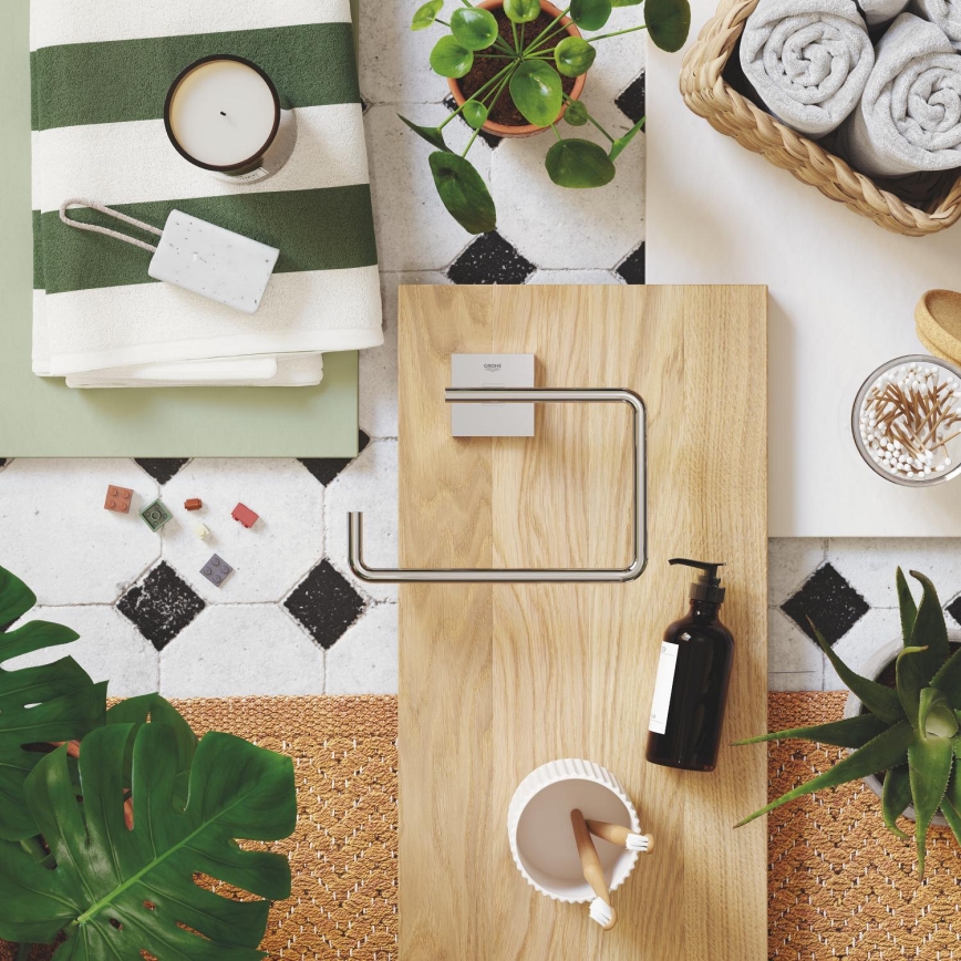 GROHE 40975000 - START CUBE rätikuhoidja läikiv kroom