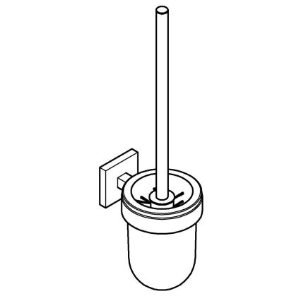 GROHE 40977DC0 - START CUBE WC-puhastuskomplekt, roostevabast terasest