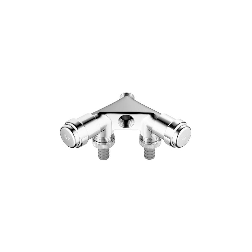 GROHE 41020000 - EGGEMANN 12” topeltventiil, läikiv kroom