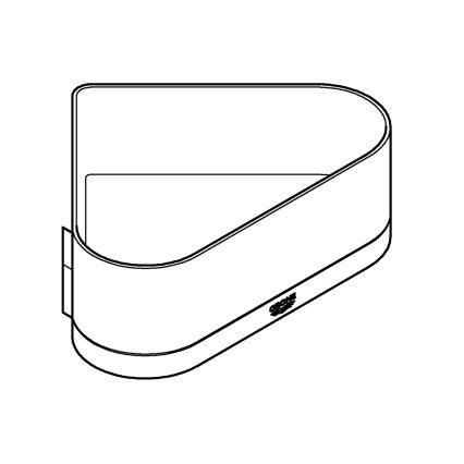 GROHE 41038000 - Nurgadušialus SELECTION läikiv kroom