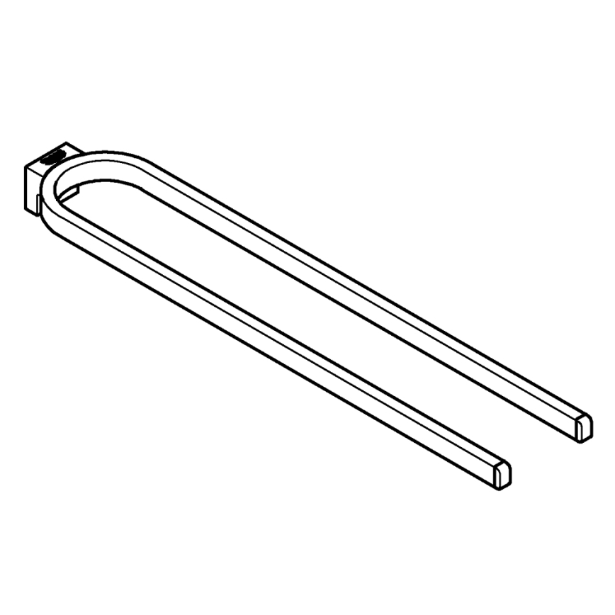 GROHE 41059000 - Topelt rätikuhoidja SELECTION 411 mm läikiv kroom