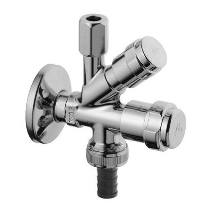 GROHE 41073000 - Kombineeritud nurkventiil WAS 12” × 38” poleeritud kroom