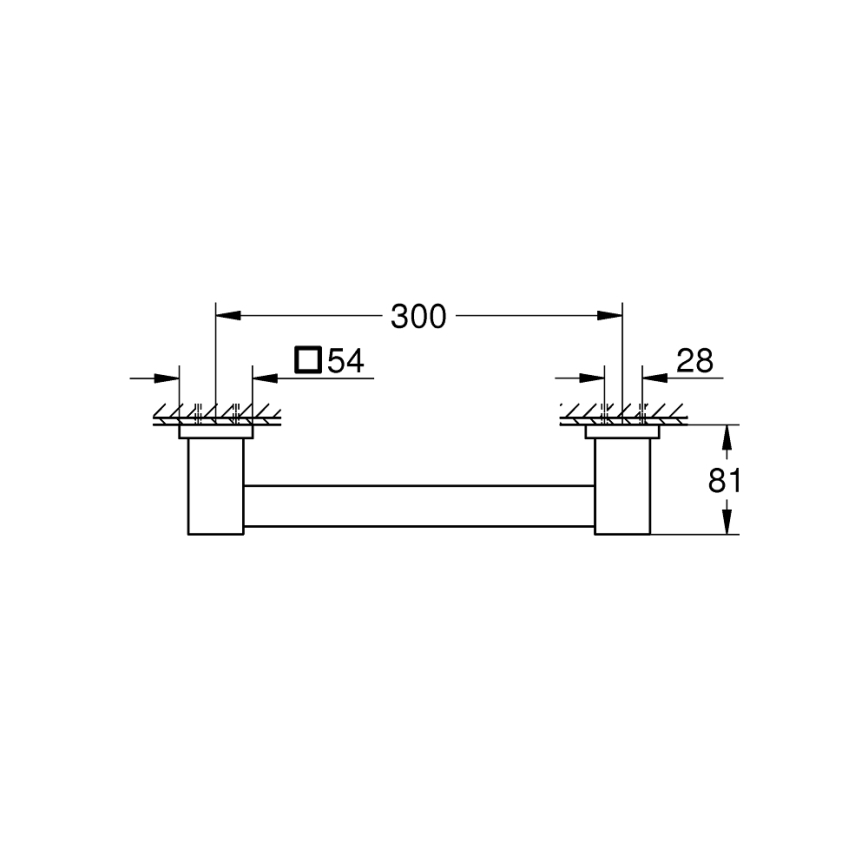 GROHE 41094000 - Vanni käepide 354 mm läikiv kroom