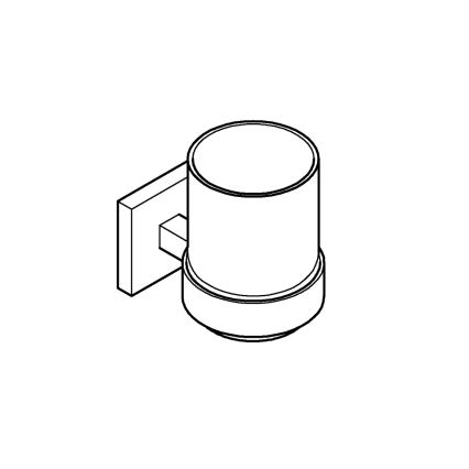 GROHE 410972430 - klaas koos hoidikuga START CUBE must