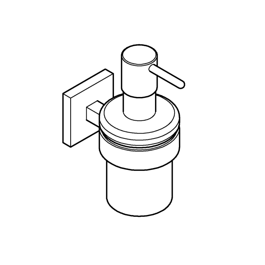 GROHE 41098000 - Vedelseebi dosaator START CUBE 160 ml läikiv kroom