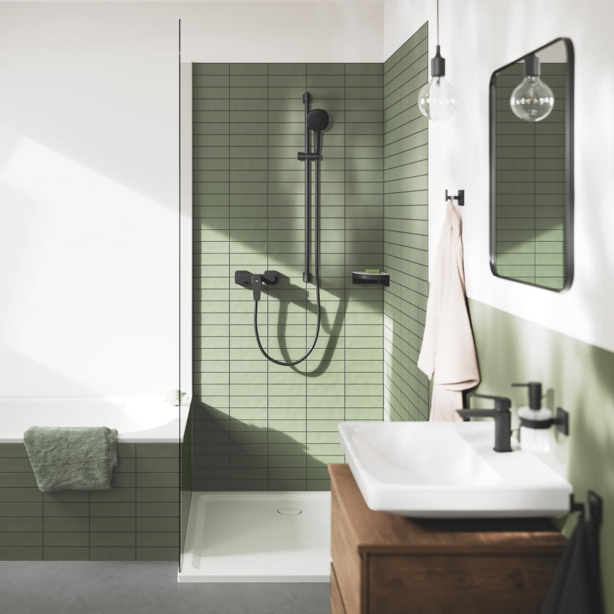 GROHE 411062430 - ESSENTIALS nurgariiul dušši jaoks 250 × 250 mm must