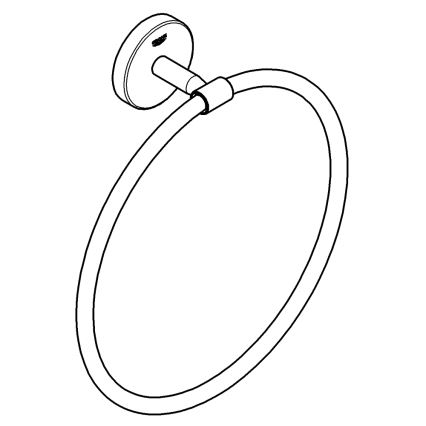 GROHE 41167000 - START COSMOPOLITAN rätikuhoidja, läbimõõt 200 mm, läikiv kroom