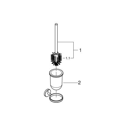 GROHE 41169000 - WC-puhastuskomplekt START, matt- ja läikivkroom