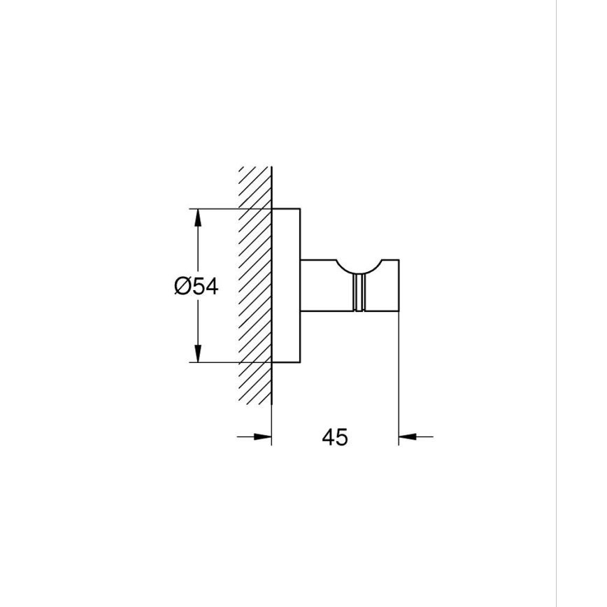 GROHE 411732430 - Hommikumantli konks START, must