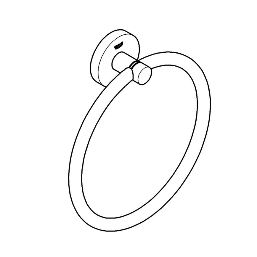 GROHE 41174000 - Rätikuhoidja START 180 mm läikiv kroom