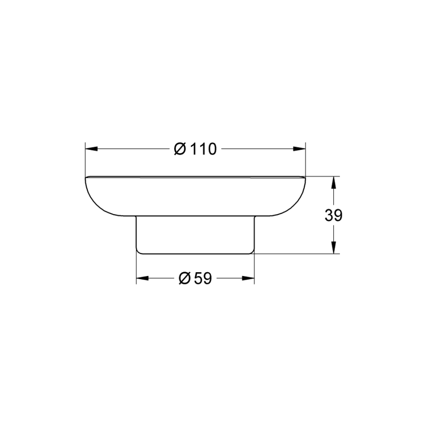 GROHE 41182000 - Seebialus START 110 mm läbipaistev