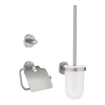 GROHE 41204DC0 - START 3-ühes roostevabast terasest WC-tarvikute komplekt