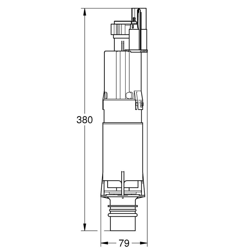GROHE 42253000 - Äravooluklapp AV1 poleeritud kroom