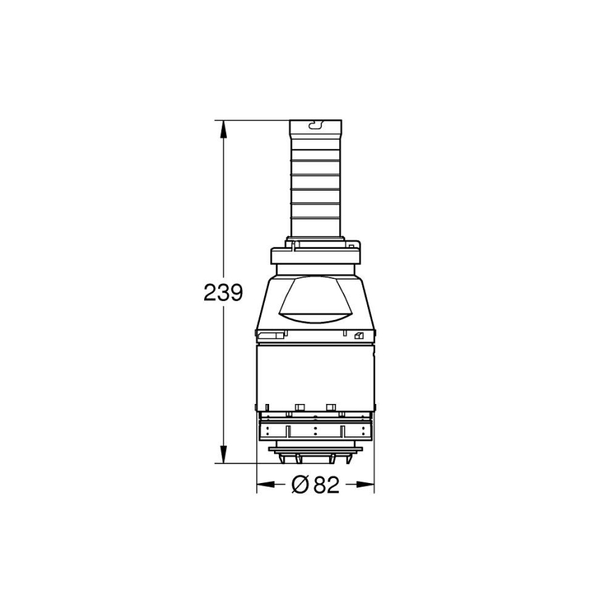 GROHE 42690000 - Servo tühjendusventiil ilma ventiiliistmeta, ilma pikenduseta